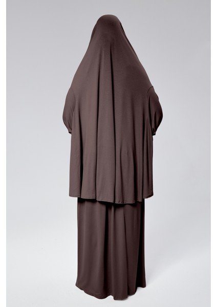Kadın Iki Parça Namaz Elbisesi Başörtülü Organik Pamuklu Lastikli Kolu Kaymaz Etek Penye Tesettür fiyatları
