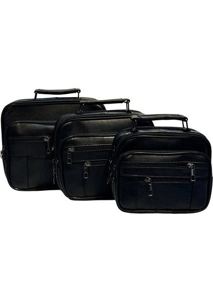 Erkek Hakiki Deri Yatay Siyah Küçük Boy El Çantası fırsatları