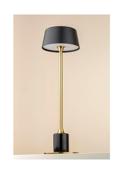 LED Meragold Masa Lambası, 3000K Günışığı, Şarj Edilebilir, Taşınabilir, 3 Kademe Dokunmatik Parlaklık Ayarı, Gövde, Mermer Görünüm, Restoran, Yemek Masası, Yatak Başı ve Çalışma Masası Için fiyatları