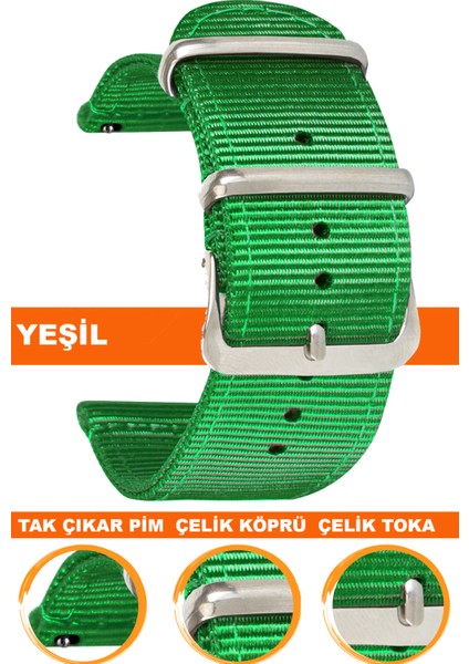 tcl mt42 mt42x mt43 mt46 akıllı çocuk saati uyumlu premıum nato kumaş tekstil saat kordonu kayışı f39clds-g