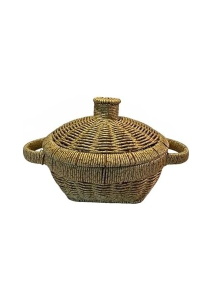 Hasır Sepet Kapaklı El Yapımı modelleri