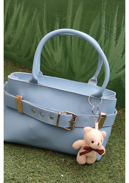 Peluş Ayı Charmlı Kadın Omuz Çantası – Mavi Renk & Peluş Ayıcık Detaylı Kadın Çanta fiyatları