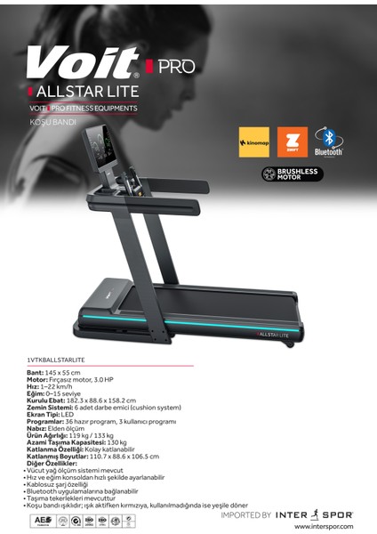 Pro Allstar Lıte Koşu Bandı