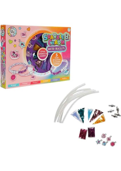 Hobi Set Gl Glitter Aqua Bracelets