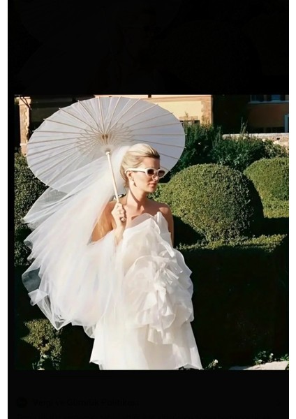 Beyaz Nedime Düğün Şemsiyesi 60 Cm, Şık ve Kullanışlı Renkli Şemsiye fiyatları