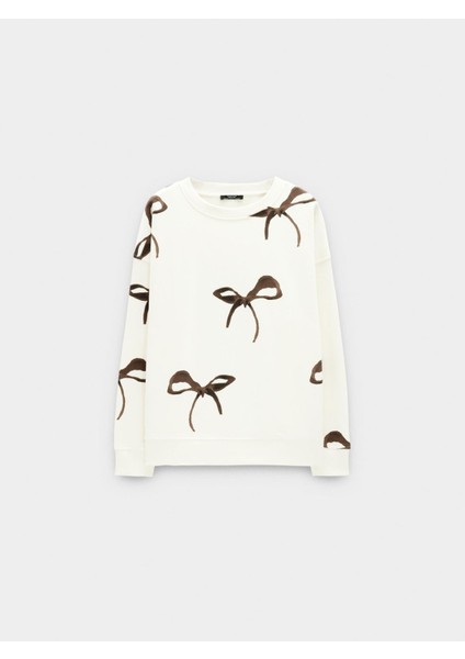 Fiyonk Desenli Sweatshirt indirimleri