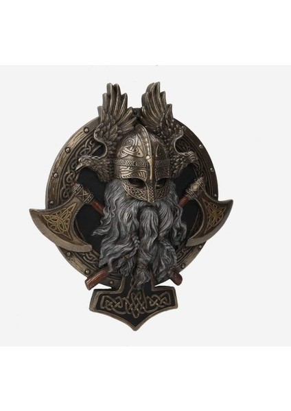 Veronese Design Viking Duvara Asmalı Valhalla Heykeli