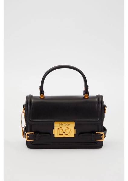 Siyah Kemer Detaylı Omuz/el Çantası | Premium 930243