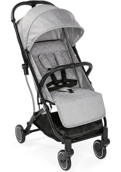 Trolley Me Light Grey Bebek Arabası Echo Deri Malzeme ile Konforlu ve Çok Pozisyonlu