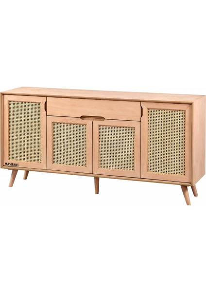 Stella Hasırlı Retro Konsol Cilasız Ham