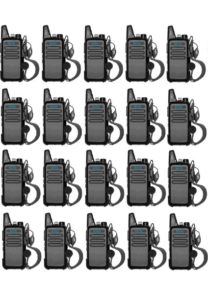 20'li Type-C Şarjlı Pmr 446 Türkçe Konuşan El Telsizi Mars Kulaklık Hediyeli Set