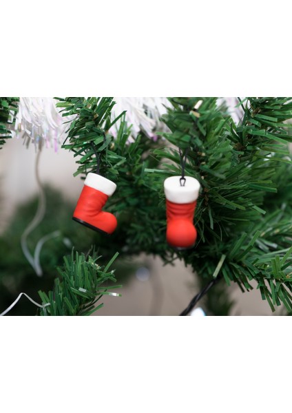 Mini Noel Çorabı Dekor Seti – 10'lu (2.5 Cm) fiyatları
