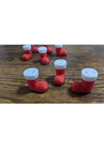 Mini Noel Çorabı Dekor Seti – 10'lu (2.5 Cm) fırsatları