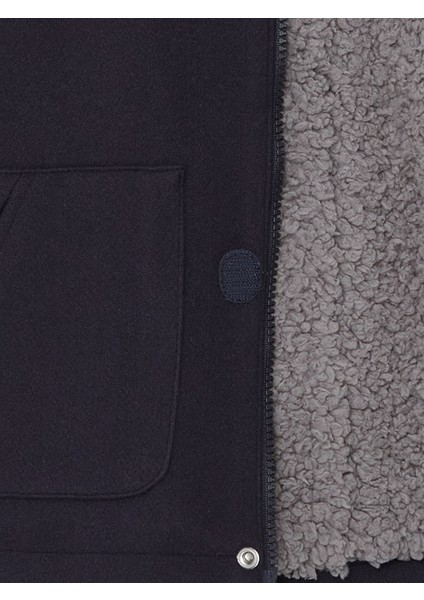 Yeni Sezon Kapüşonlu Erkek Çocuk Kaşe Mont modelleri