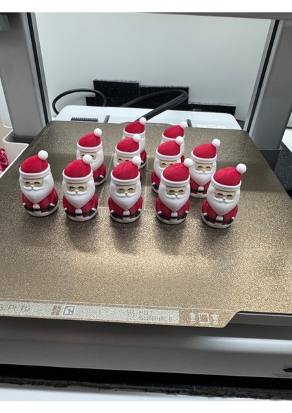 Mini Noel Baba Figür Seti – 10’lu (3 Cm) modelleri