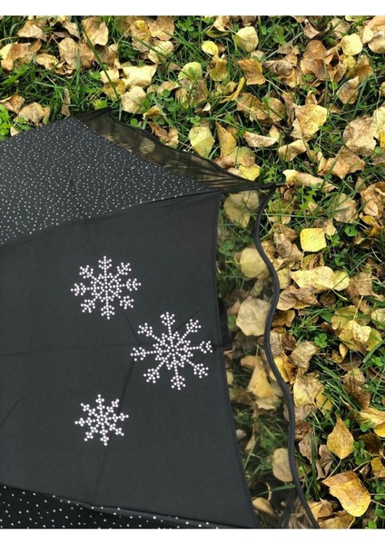 Şemsiye Kadın Siyah Hafif ve Şık Koruyucu Rüzgar Geçirmez Tasarım fırsatları