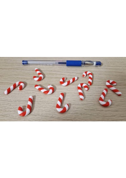 Mini Şeker Kamışı Dekor Seti – 10’lu (3 Cm) modelleri