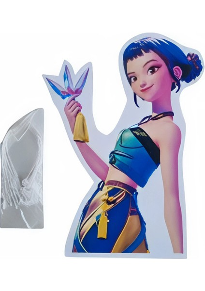 6'lı Paket Lisanslı K-Pop Hunterix Demon Hunters Iblis Avcıları Asma Sarkıt Tavan Süsü - Çift Taraflı Parti Dekorasyonu fiyatları