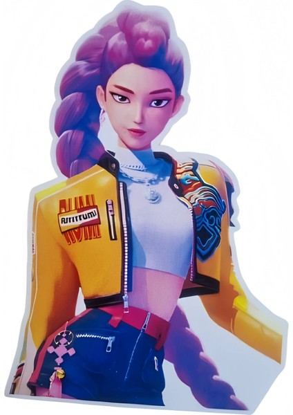 6'lı Paket Lisanslı K-Pop Hunterix Demon Hunters Iblis Avcıları Asma Sarkıt Tavan Süsü - Çift Taraflı Parti Dekorasyonu modelleri