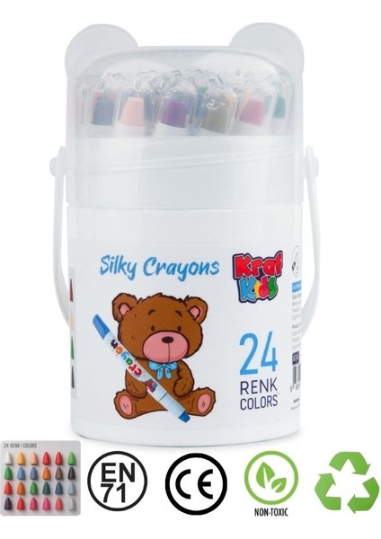 Kids Pastel Boya Silky Crayon 24'lü