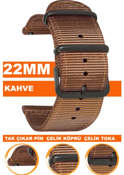 huawei watch gt gt2 gt3 gt4 gt5 pro saat uyumlu premıum nato kumaş tekstil saat kordonu kayışı f39cldb-k