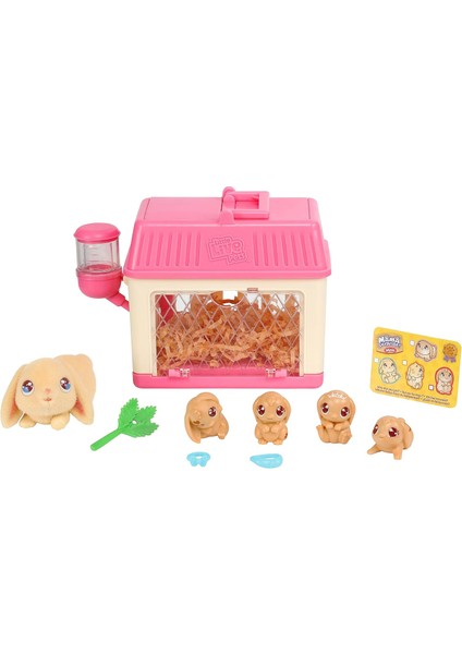 Live Pets - Mama Surprise Minis. Feed And Nurture A Lil&apos; Inside Their Hutch So She Can Be A Mama. She Has 2, 3, Or 4 Babies With Accessories To Dress Up The Babies