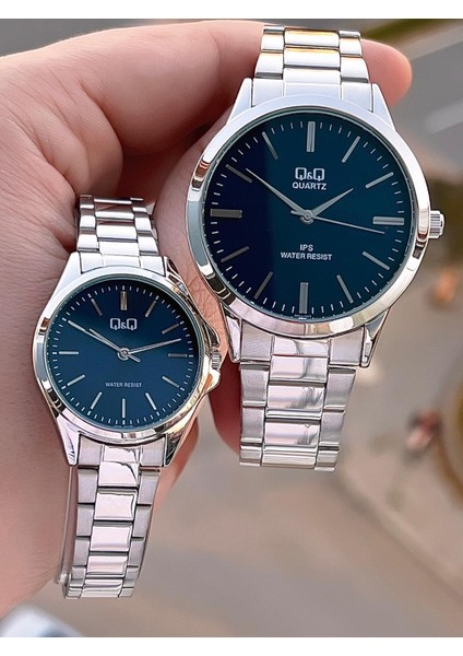 Çelik Kordon 2 Yıl Garantili 3 Atm Suya Dayanıklı Sevgili ve Ciftlere Özel Kol Saati QQ.CF001.4 fiyatları