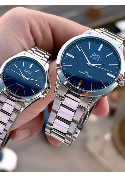 Çelik Kordon 2 Yıl Garantili 3 Atm Suya Dayanıklı Sevgili ve Ciftlere Özel Kol Saati QQ.CF001.4 modelleri