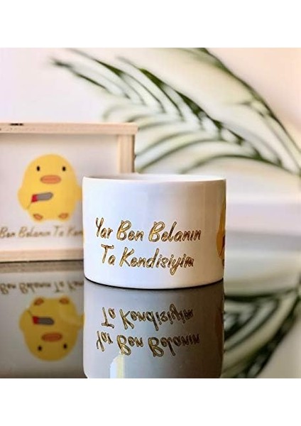 Yar Ben Belanın Ta Kendisiyim Civciv Tasarımlı Kutulu Kupa ve Yastık Set fiyatları