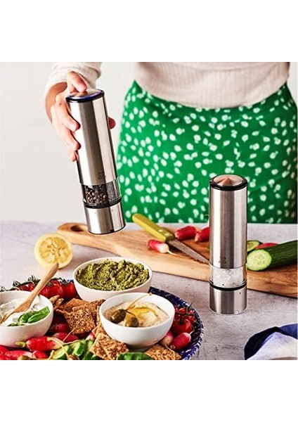 Elis Sense Elektrikli Tuz Değirmeni 27179, Öğütme Derecesi Ayarı U&apos;select, LED Işık, Paslanmaz Çelik, Yükseklik: 20 cm fiyatları