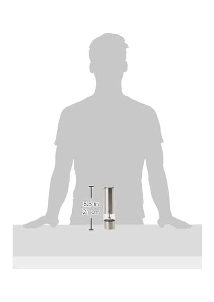 Elis Sense Elektrikli Tuz Değirmeni 27179, Öğütme Derecesi Ayarı U&apos;select, LED Işık, Paslanmaz Çelik, Yükseklik: 20 cm modelleri