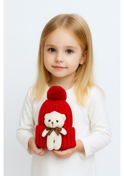 Kabartma Ayıcıklı Kız Çocuk Bere fiyatları