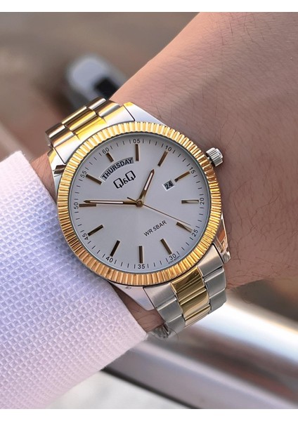 Çelik Kordon Takvimli Kadran 2 Yıl Garantili 3 Atm Suya Dayanıklı Erkek Kol Saati QQ.E2005.A2 fiyatları