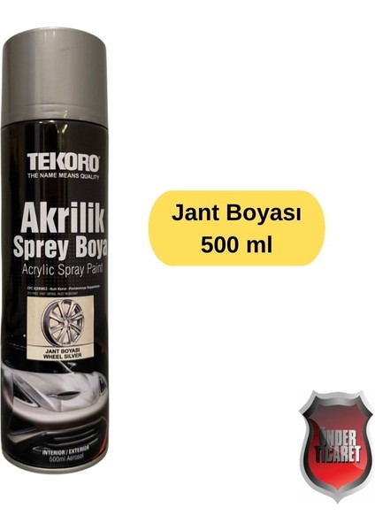 Akrilik Jant Boyası - Boyama Seti Astar - Vernik - Jant Sprey Boya 500 ml fiyatları