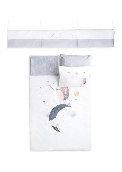 | Luna |%100 Pamuklu Bebek Uyku Seti Gri modelleri