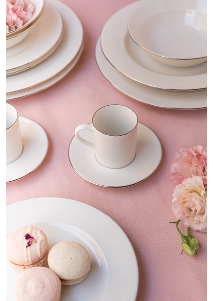 | Ceyda | Gümüş Kenarlı 12 Parça 6 Kişilik Kahve Fincan Takımı fiyatları