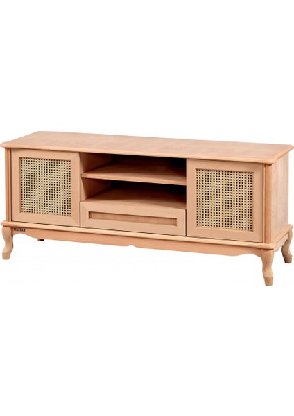 Alter Hasırlı 140 Lık Lükens Tv Ünitesi Cilasız Ham