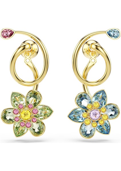 Swa Çok Renkli Çiçek Küpe Idyllia Tarz