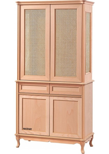 Mint Hasırlı Lükens Vitrin Cilasız Ham