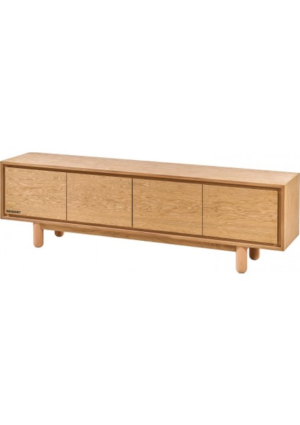 Andria Abelya Meşe Tv Ünitesi Cilasız Ham