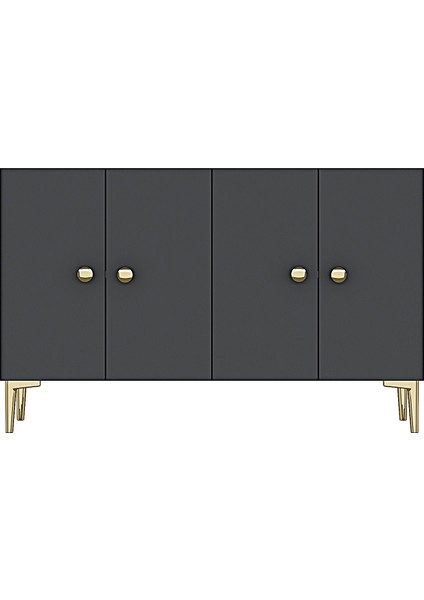 KA1204A- Simple Konsol , Tv Sehpası , Çok Amaçlı Dolap ve Kahve Köşesi 120CM Antrasit indirimleri