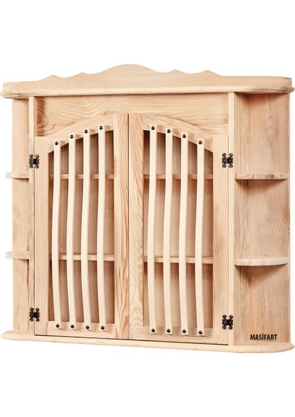 Jarlan Çıtalı Köy Dolabı Cilasız Ham