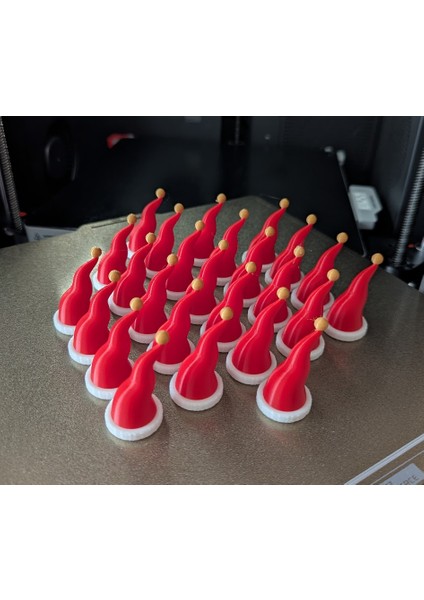 Mini Noel Şapkası Dekor Seti – 10'lu (4.5 Cm) fiyatları