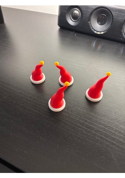 Mini Noel Şapkası Dekor Seti – 10'lu (4.5 Cm) fırsatları