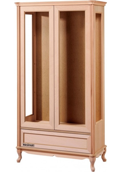 Dirca Boy Camlı Vitrin Cilasız Ham