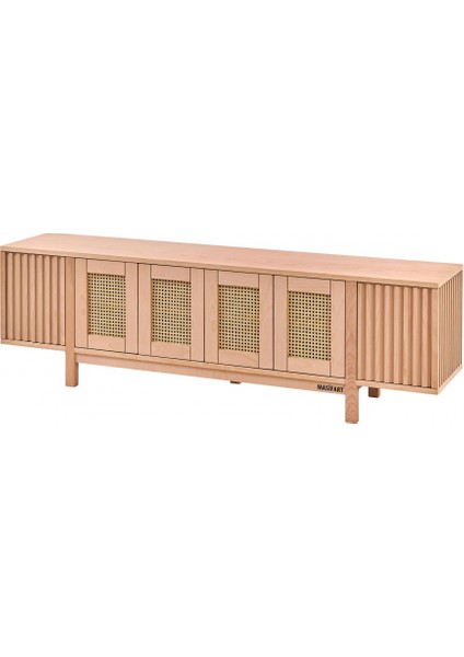 Sitian Hasırlı 200 Lük Zenit Tv Ünitesi Cilasız Ham