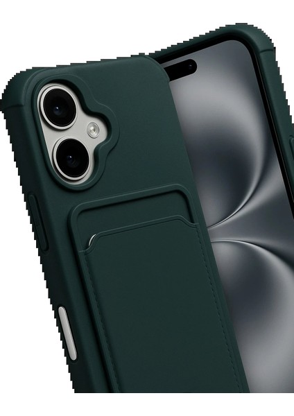 Apple iPhone 17 Kelvin Kartvizitli Silikon - Koyu YEŞIL-(5796) - SB001M-48DZ13 fiyatları