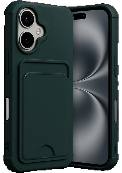 Apple iPhone 17 Kelvin Kartvizitli Silikon - Koyu YEŞIL-(5796) - SB001M-48DZ13 modelleri