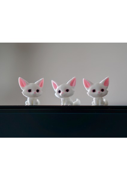 Mini Kedi Figürü Dekor Seti – 10'lu (3 Cm)