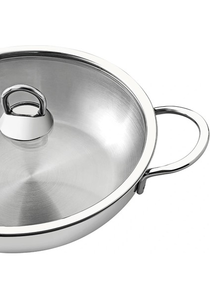 Silver 4 Parça Paslanmaz Çelik Güveç Tipi Sahan Seti (18-20 Cm)